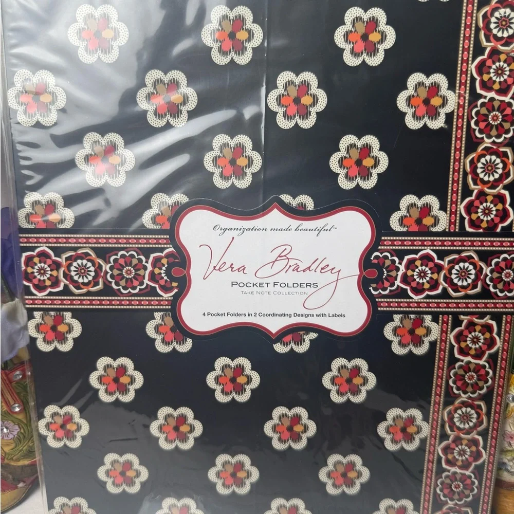 NWT Vera Bradley Pirouette Pocket Folders Retired Rare
